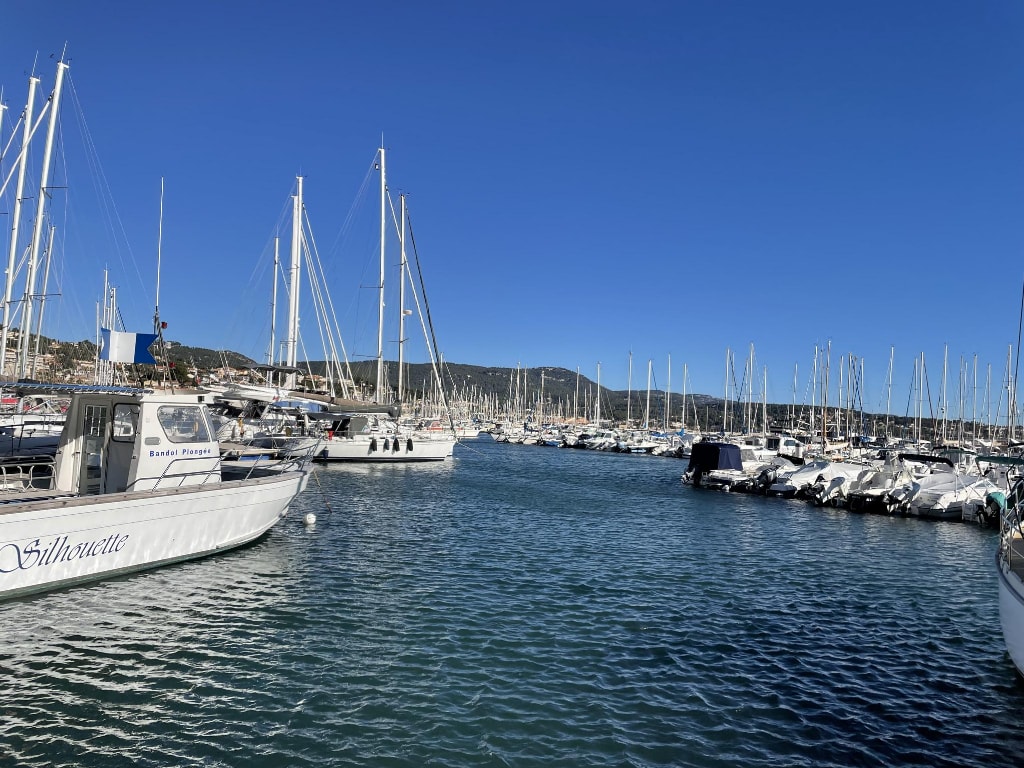 Vue du port de Bandol